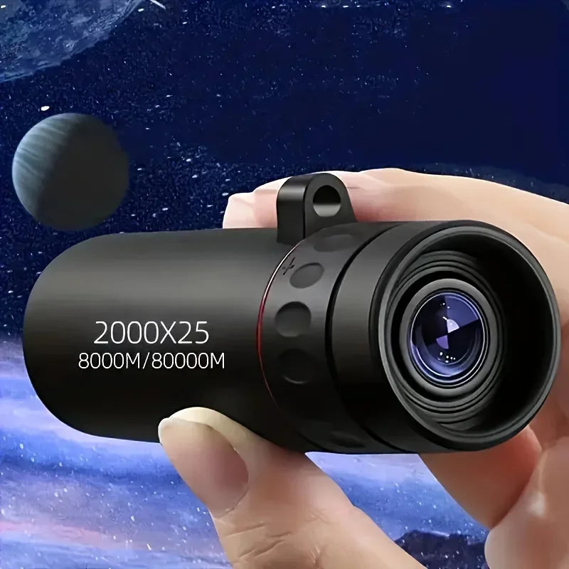 HD Mini Portable Monocular Telescope with Phone Holder – Outdoor Camping, Hunting & Birdwatching