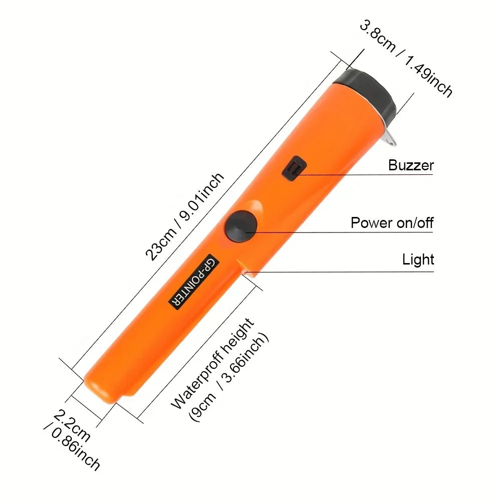 High Quality GP-Pointer Handheld Metal Detector – Waterproof Positioning Rod with LED Lights & Bracelet